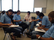 طلاب الـ12 في الثانوية الشاملة يشاركون في ورشة عمل خاصة بالكلية الاكاديمية